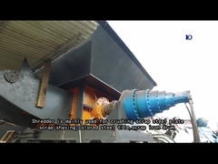 Máquina trituradora de eje gemelo para triturar el tambor de aceite de metal/coche Shell